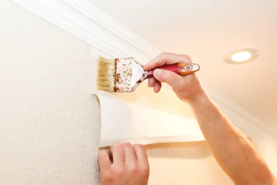 Pose de papier peint à Uzay-le-Venon — revêtements muraux et toiles de verre